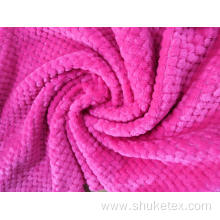 Flannel Shining pinapple design Knitting Fabric